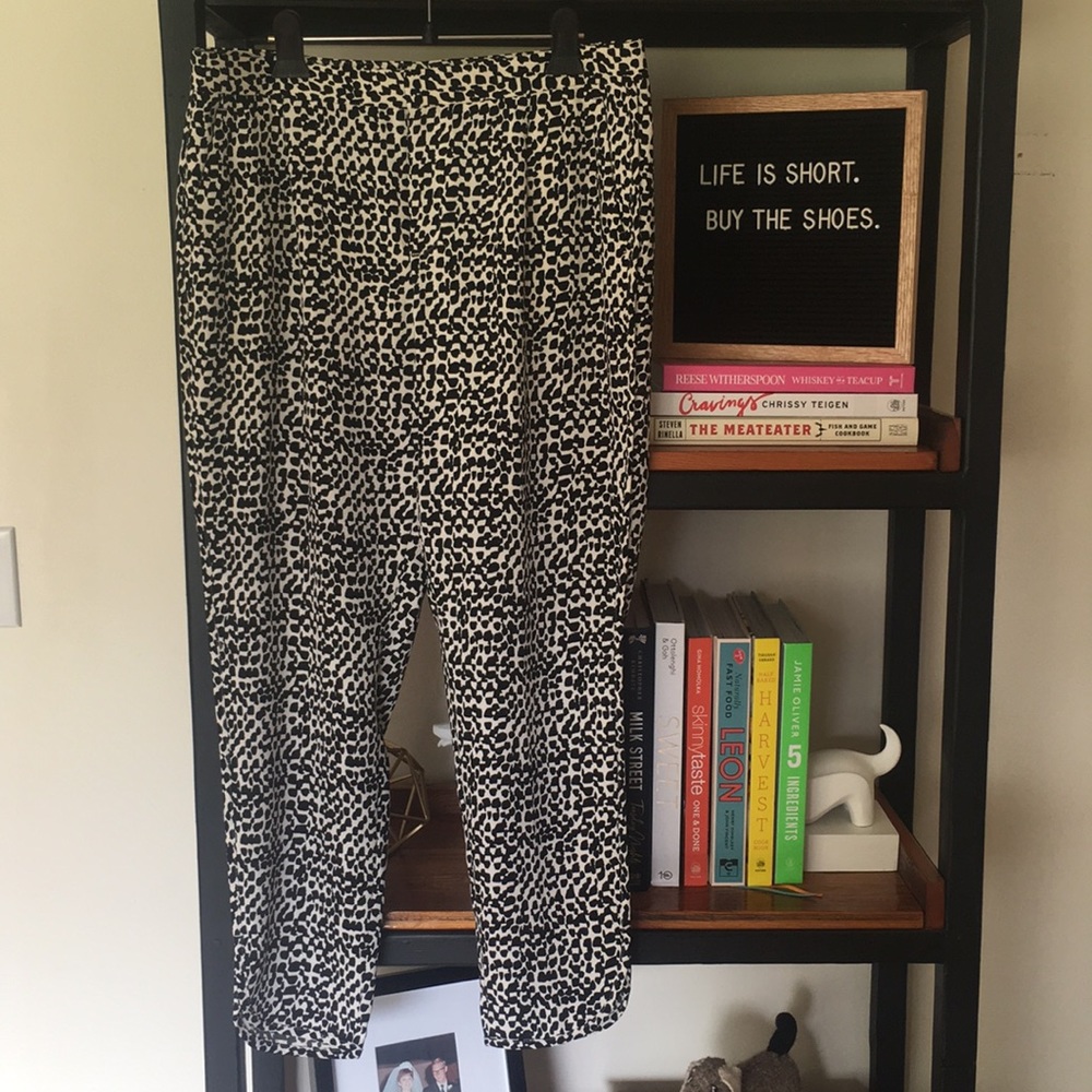 Banana Republic Printed Slouchy Trousers